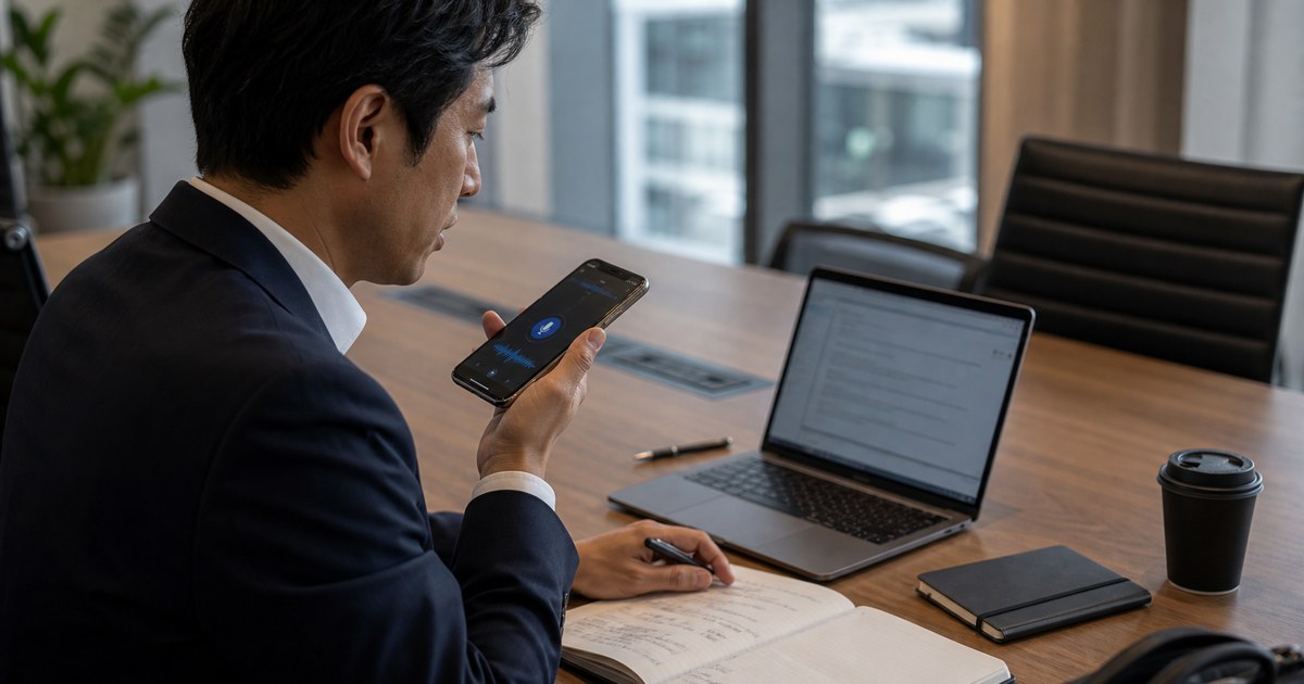 オフライン音声入力が示す逆流——クラウドが詰まるほど端末内AIが実務の本命に